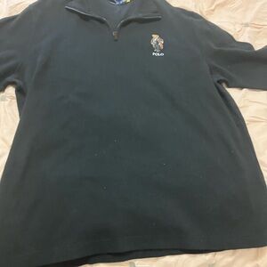 Ralph Lauren Black Polo Estate Rib